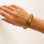 KARLA Minakari Vintage Style thik Enamel Bangle Bracelet, Hinged Design