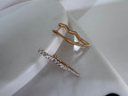 Karla Premium Crystal Hoop Earrings, 18K Rose Gold Plated, Rhinestone Studded, unique Design xuping style anti Tarnish, Stainless Steel, Western Style, Hypoallergenic