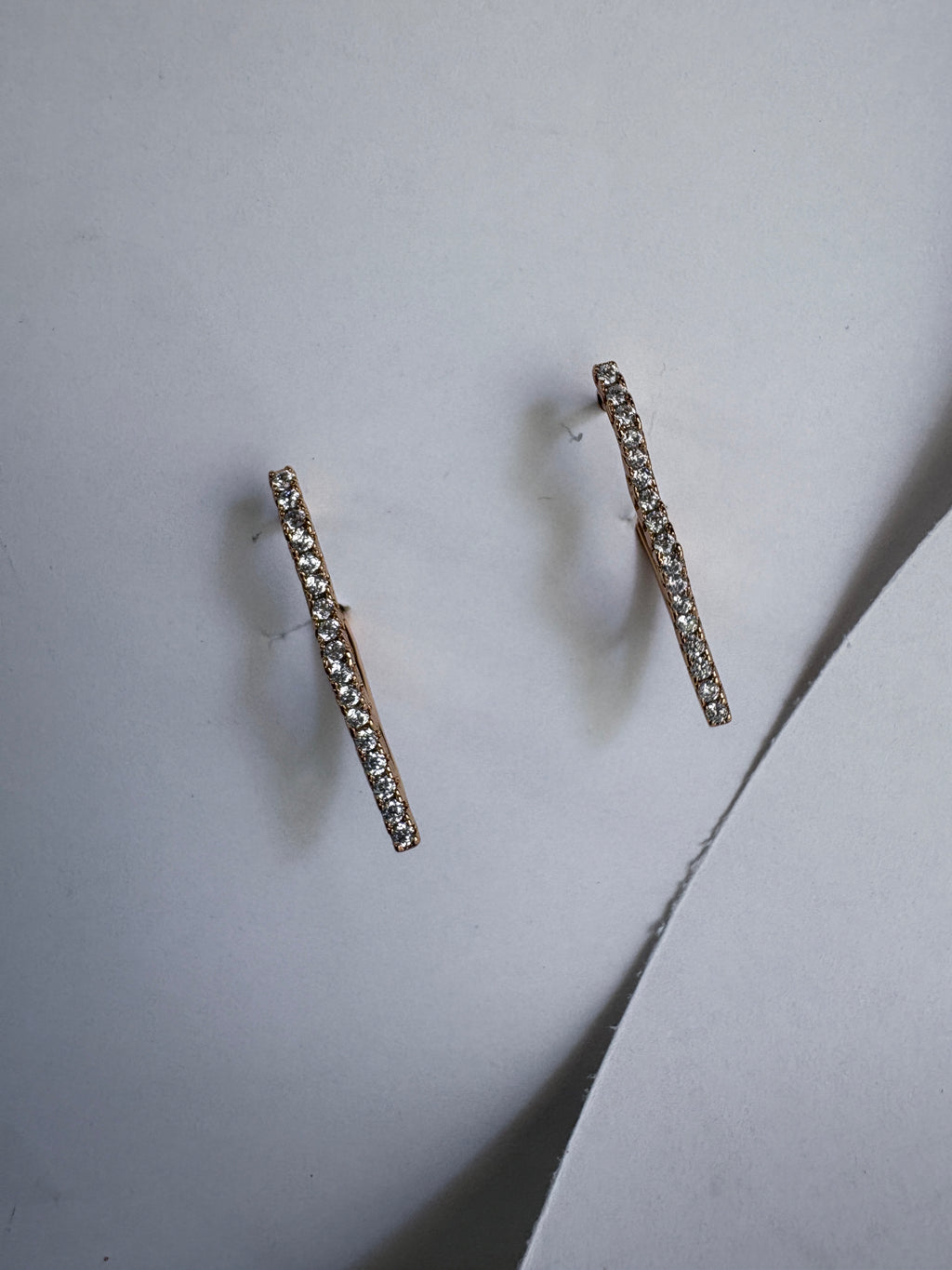 Karla Premium Crystal Hoop Earrings, 18K Rose Gold Plated, Rhinestone Studded, unique Design xuping style anti Tarnish, Stainless Steel, Western Style, Hypoallergenic