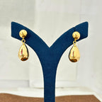 Teardrop Dangle Earrings, Ball Stud Design